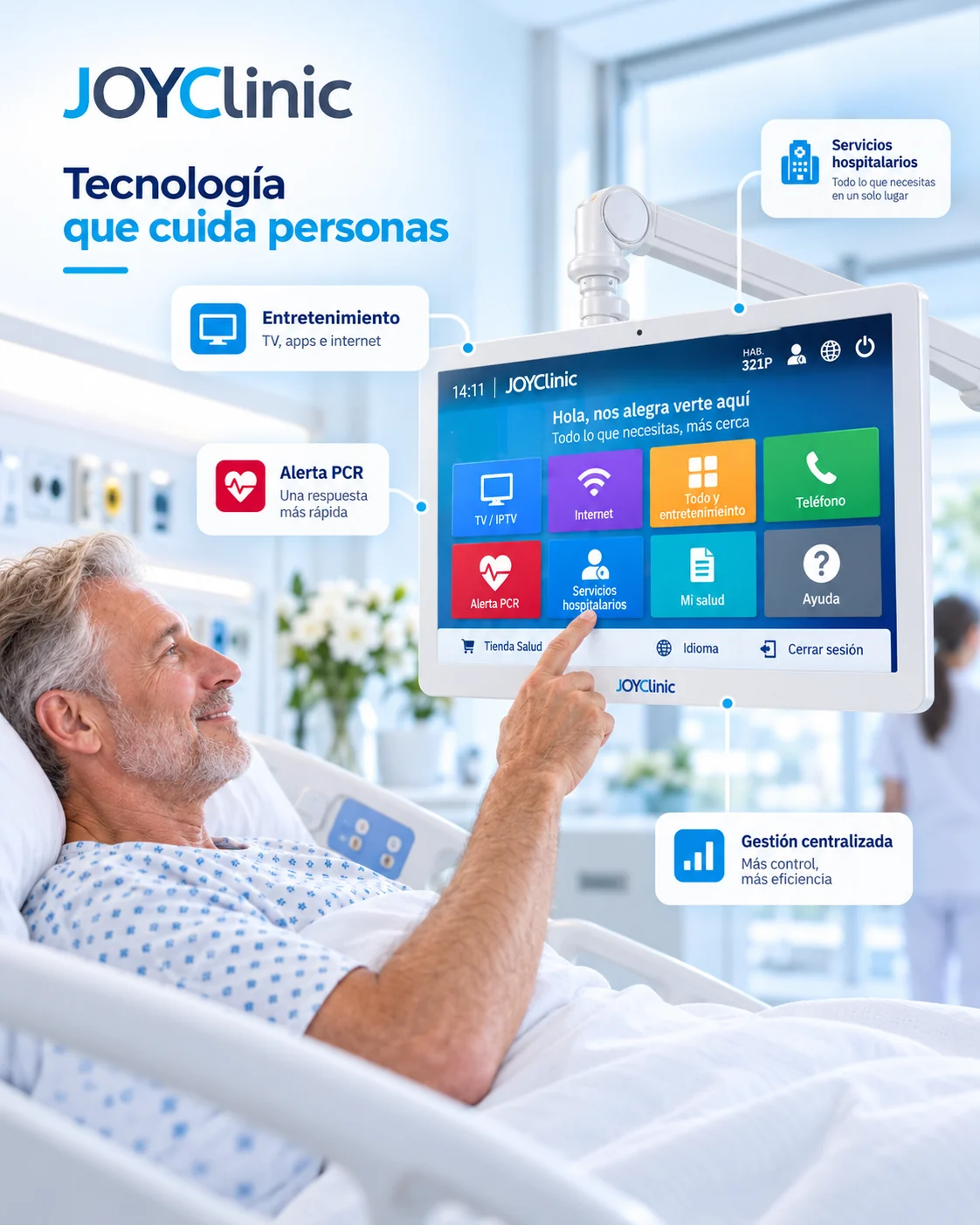 JOYClinic: terminal de experiencia digital del paciente