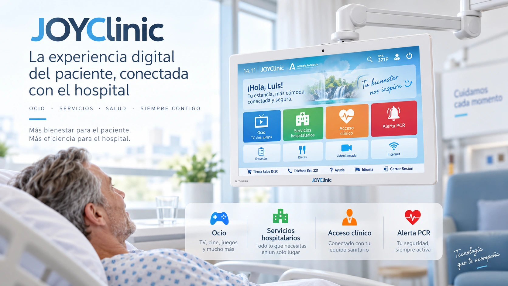 JOYClinic: plataforma de experiencia digital del paciente a pie de cama